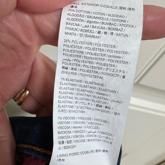 Desigual Sequin Embroidered Cuff Cropped Mid Rise Skinny Jeans. Size 28” x 26” - Picture 9 of 9